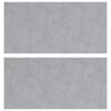 vidaXL Stufenmatten 2 stk. 50 x 25 cm Silber Aluminium Rechtwinklig