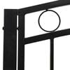 vidaXL Gartenbank mit Tisch Schwarz 120 cm Stahl