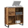 vidaXL Schallplattenschrank mit Regal Artisan-Eiche 84,5 x 38 x 89 cm