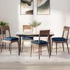 vidaXL Sitzkissen 2 pcs Blau 40 x 40 x 6 cm Stoff