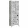 vidaXL Schrankset 2 Stk. 66 x 34,5 x 90 cm Holzwerkstoff Betongrau