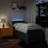 vidaXL Boxspringbett mit Matratze Blau 90x190 cm Stoff