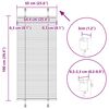 vidaXL Plissee Rosa 65x100 cm Stoffbreite 64,4 cm Polyester
