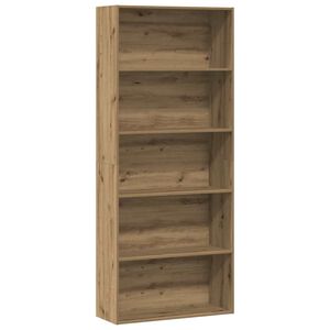 vidaXL B&uuml;cherregal Artisan-Eiche 80x30x189 cm Holzwerkstoff