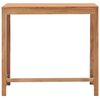 vidaXL Outdoor-Bartisch 110x60x105 Massivholz Teak