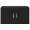 vidaXL Wandschrank Schwarz 70x42,5x40 cm Holzwerkstoff