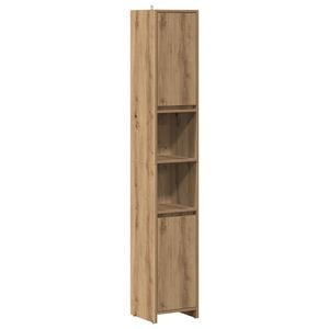 vidaXL Badschrank Artisan-Eiche 30x30x183,5 cm Holzwerkstoff