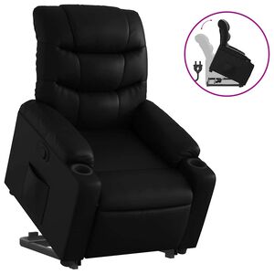 vidaXL Massagesessel mit Aufstehhilfe Creme Kunstleder