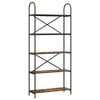vidaXL B&uuml;cherregal 5 Ebenen 80 x 30 x 183 cm Holzwerkstoff