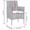 vidaXL 8-tlg. Garten-Lounge-Set mit Auflagen Poly Rattan Grau