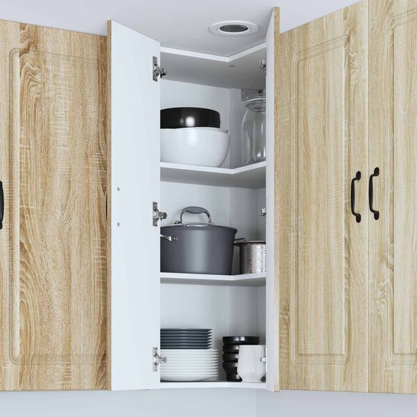 vidaXL K&uuml;chenschrank mit Speicher Kalmar Sonoma-Eiche 57 x 57 x 100 cm