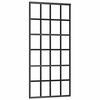 vidaXL Schiebet&uuml;r mit Beschlag 90x205 cm ESG-Glas & Aluminium