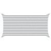 vidaXL Sonnensegel Hellgrau und Wei&szlig; 4 x 2 m 100 % Polyester Oxford