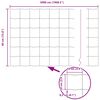 vidaXL Eurozaun Grau 0,4 x 50 m PVC-beschichtetes Eisen