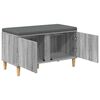 vidaXL Flurbank mit Kissen mit Speicher Graues Sonoma 60 x 38 x 46 cm
