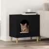 vidaXL Katzenhaus Schwarz 51 x 30 x 52 cm Holzwerkstoff