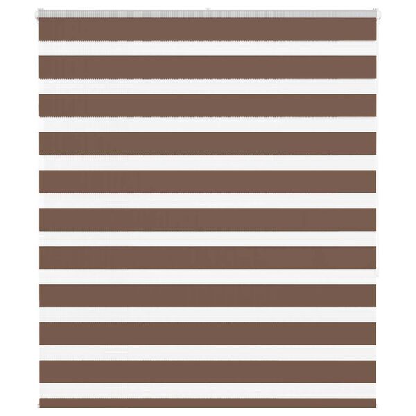 vidaXL Doppelrollo Braun 120x150 cm Stoffbreite 115,9 cm Polyester