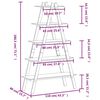 vidaXL Regal mit 5 B&ouml;den A-Form 110x40x180,5 cm Massivholz Kiefer