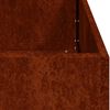 vidaXL Pflanzk&uuml;bel Rostig 100x100x40 cm Wetterfester Stahl