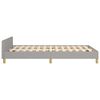 vidaXL Bettgestell ohne Matratze Hellgrau 120x200 cm Stoff