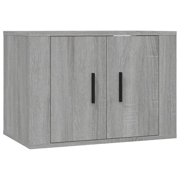 vidaXL TV-Wandschrank Grau Sonoma 57x34,5x40 cm