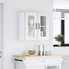 vidaXL K&uuml;chen-H&auml;ngeschrank mit Glast&uuml;r Kalmar Wei&szlig; Holzwerkstoff