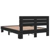 vidaXL Bettgestell Schwarz 135x190 cm Holzwerkstoff und Metall