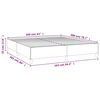 vidaXL Bettgestell ohne Matratze Dunkelgr&uuml;n 160x200 cm Samt