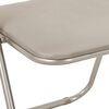 vidaXL Klappstuhl 8 pcs Sand 48 x 43,5 x 81 cm Kunstleder