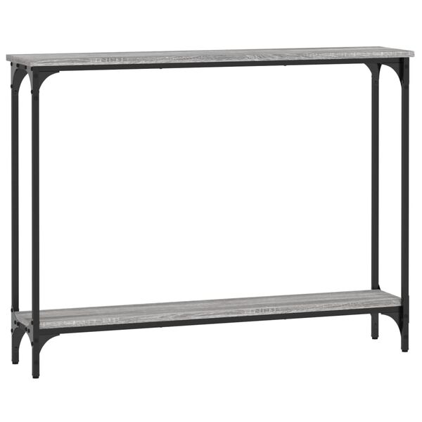 vidaXL Konsolentisch Grau Sonoma 100x22,5x75 cm Holzwerkstoff
