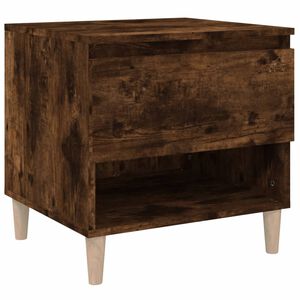 vidaXL Nachttisch R&auml;uchereiche 50x46x50 cm Holzwerkstoff