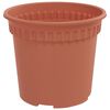 vidaXL Runder Blumentopf 24 pcs Ziegelrot &Oslash; 15 x 12 cm Kunststoff