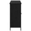 vidaXL Sideboard Schwarz Eichen-Optik 100 x 33 x 75 cm Holzwerkstoff