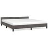 vidaXL Bettgestell ohne Matratze Dunkelgrau 180x200 cm Samt
