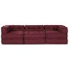 vidaXL Modulares Sofa 3 pcs Kastanienbraun Stoff