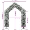 vidaXL Weihnachtsgirlande Beschneit 270 cm