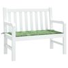 vidaXL Gartenbank-Auflage Blattmuster 120x50x4 cm Oxford-Gewebe