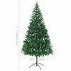 vidaXL K&uuml;nstlicher Weihnachtsbaum Beleuchtung Kugeln 210cm 910 Zweige