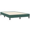 vidaXL Boxspringbett mit Matratze Dunkelgr&uuml;n 120x210 cm Samt