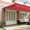 vidaXL Einziehbare Markise Rot 600 x 350 cm Polyester und Stahl