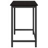 vidaXL Tisch Schwarz Eichen-Optik 80 x 50 x 76,5 cm