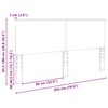 vidaXL Kopfteil Graues Sonoma 200 cm Holzwerkstoff