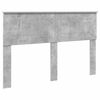 vidaXL Bettrahmen mit Kopfteil Beton 140 x 190 cm Holzwerkstoff