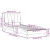 vidaXL Bettgestell ohne Matratze "Hanko" Schwarz 80x200 cm Stoff