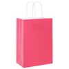 vidaXL Papiertragetaschen 250 Stk. mit Henkeln Rosa 15x8x21 cm