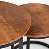 LABEL51 2-tlg. Couchtisch-Set Duo Holz/Schwarz