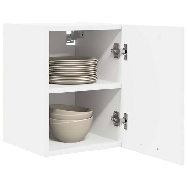 vidaXL H&auml;ngeschrank mit Speicher Wei&szlig; 30 x 31 x 40 cm Holzwerkstoff