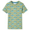 vidaXL Kinder-T-Shirt Helles Khaki 128