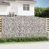 vidaXL Gabionen mit Hochbogen 10Stk. 400x50x200/220cm Verzinktes Eisen