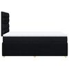 vidaXL Boxspringbett mit Matratze Schwarz 120x200 cm Stoff